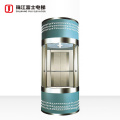 Fuji Brand outside 800kg panorama capsule glass elevator high technology glass sight seeing building passenger lift